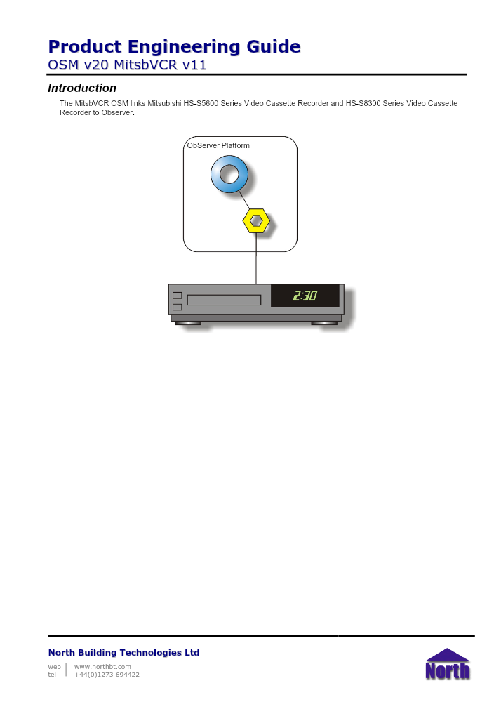 Preview thumbnail of page 1 of the MitsbVCR Engineering Guide PDF document.